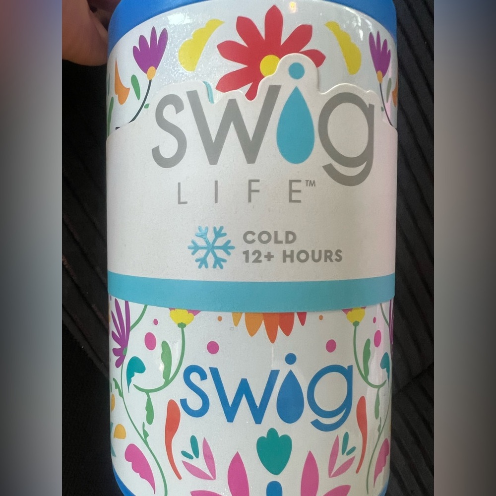 Swig floral can cooler koozie